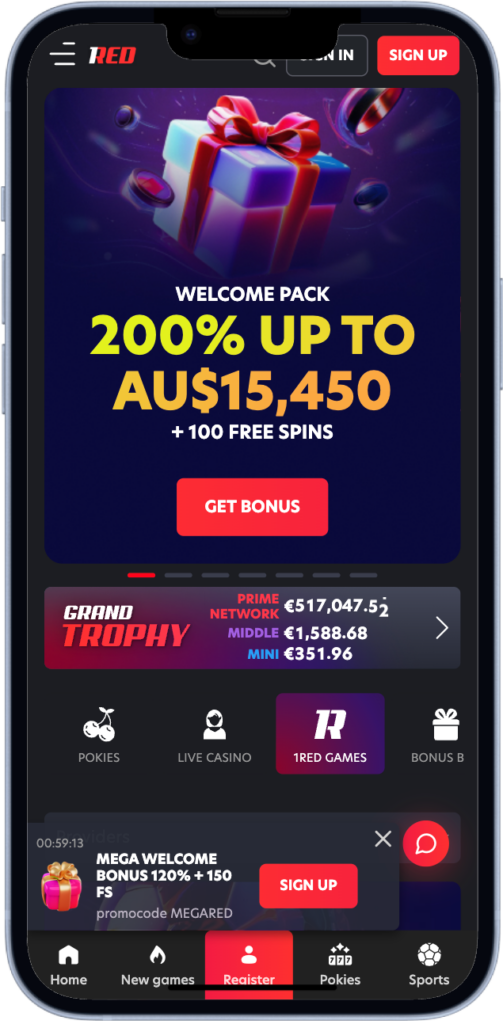 1RED Casino App