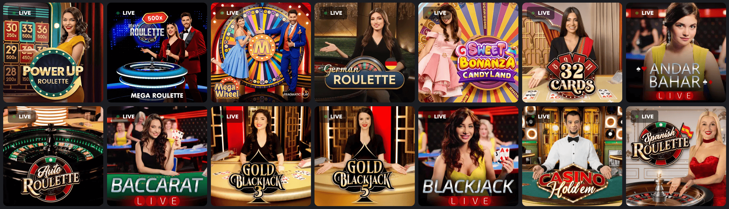 Live Casino in 1 Red Casino